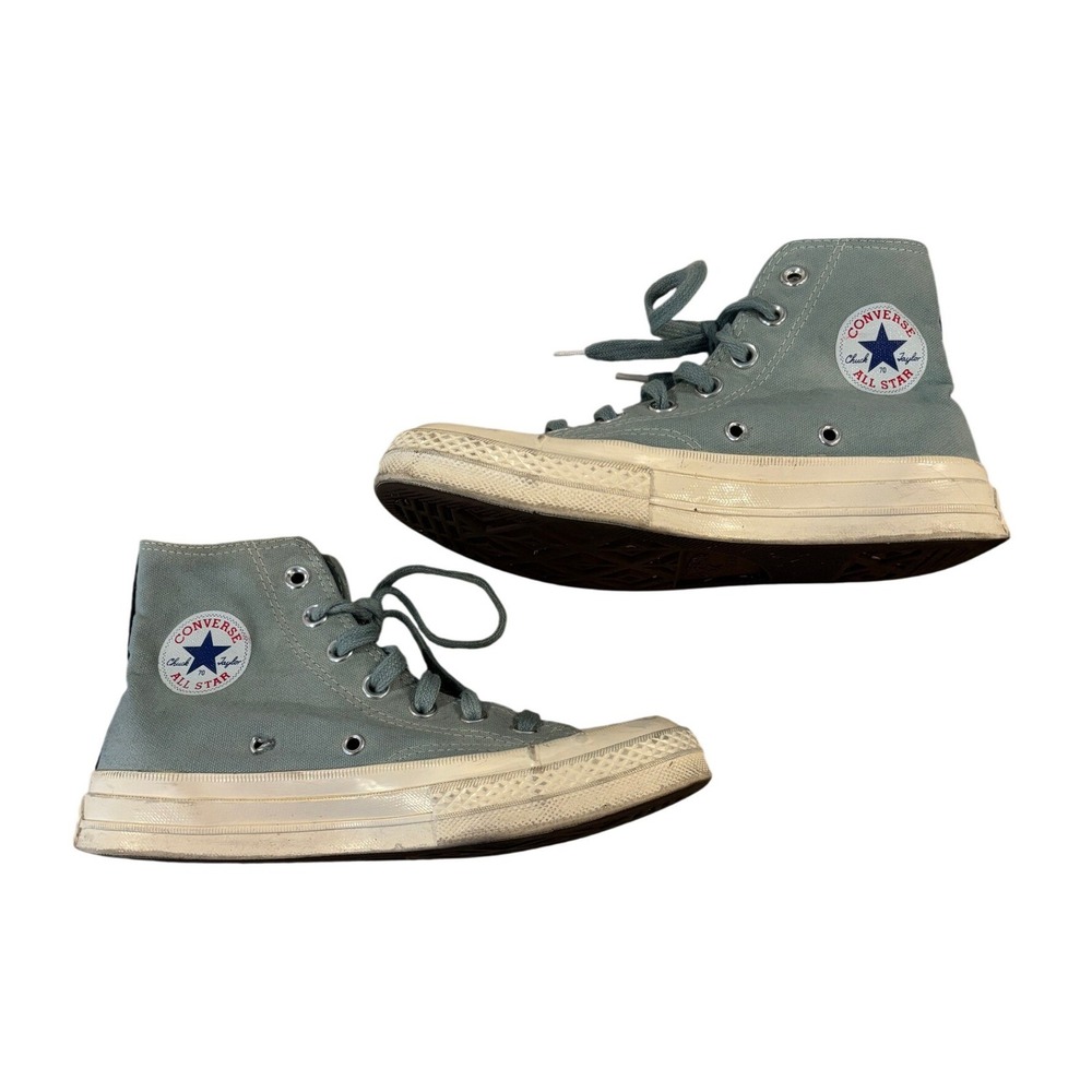Converse x Comme des Garçons PLAY Chuck 70 High Sky Blue Muted Slate Size 6 - Picture 2 of 6